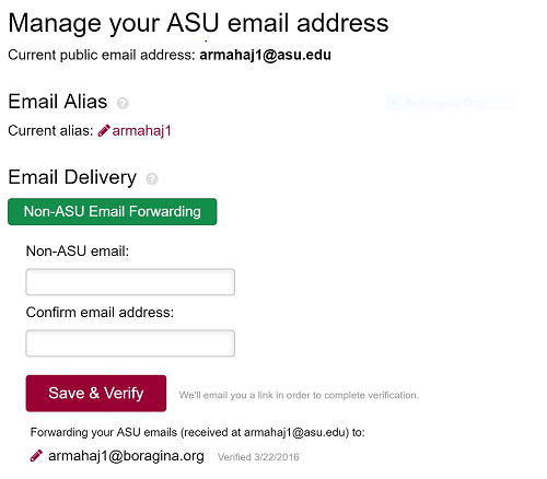 Manage your ASU email address