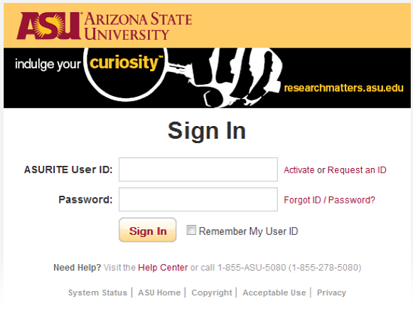 Requests for Service  Arizona State University