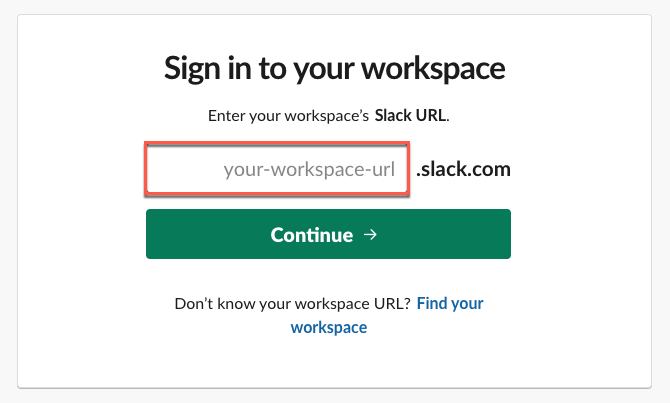 Slack sign outlet in