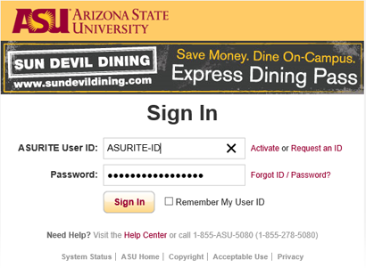 ASU Web Login