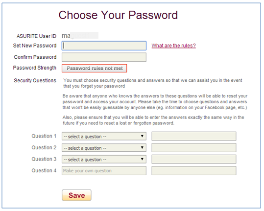 Password Creation Image