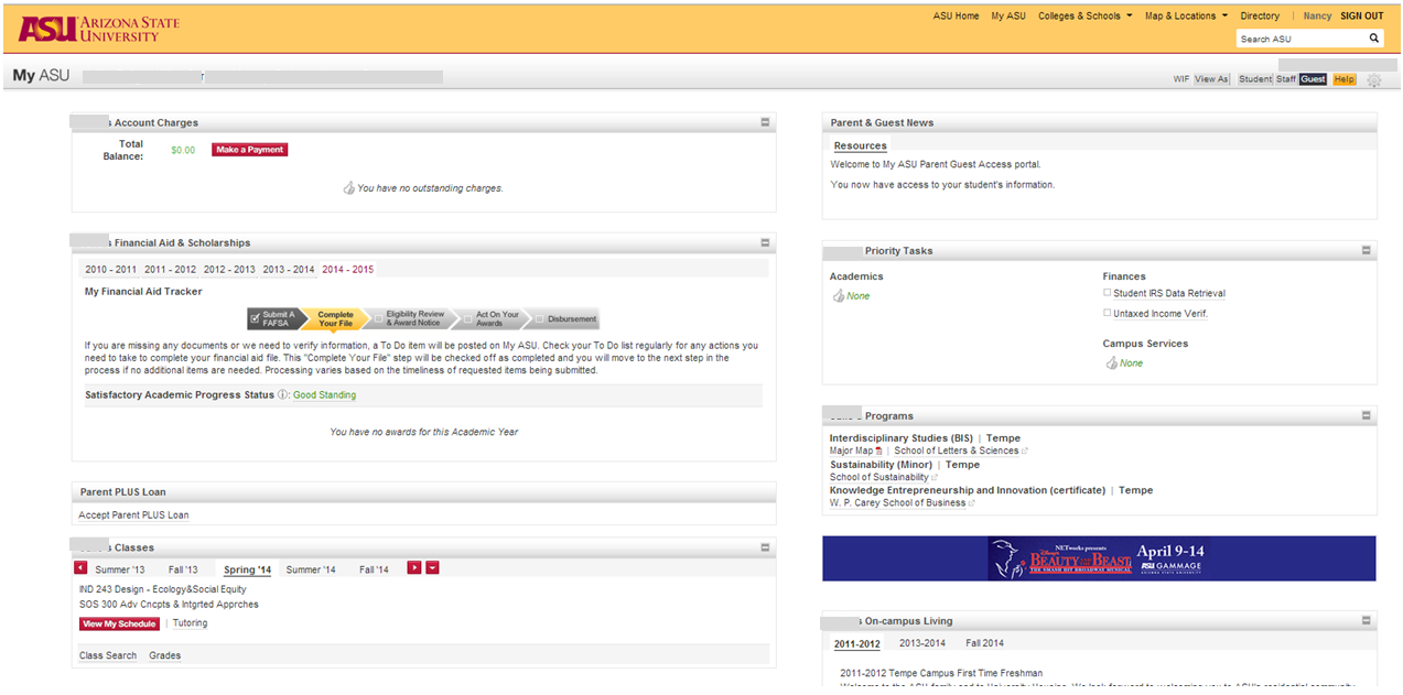 My ASU Guest Access Image