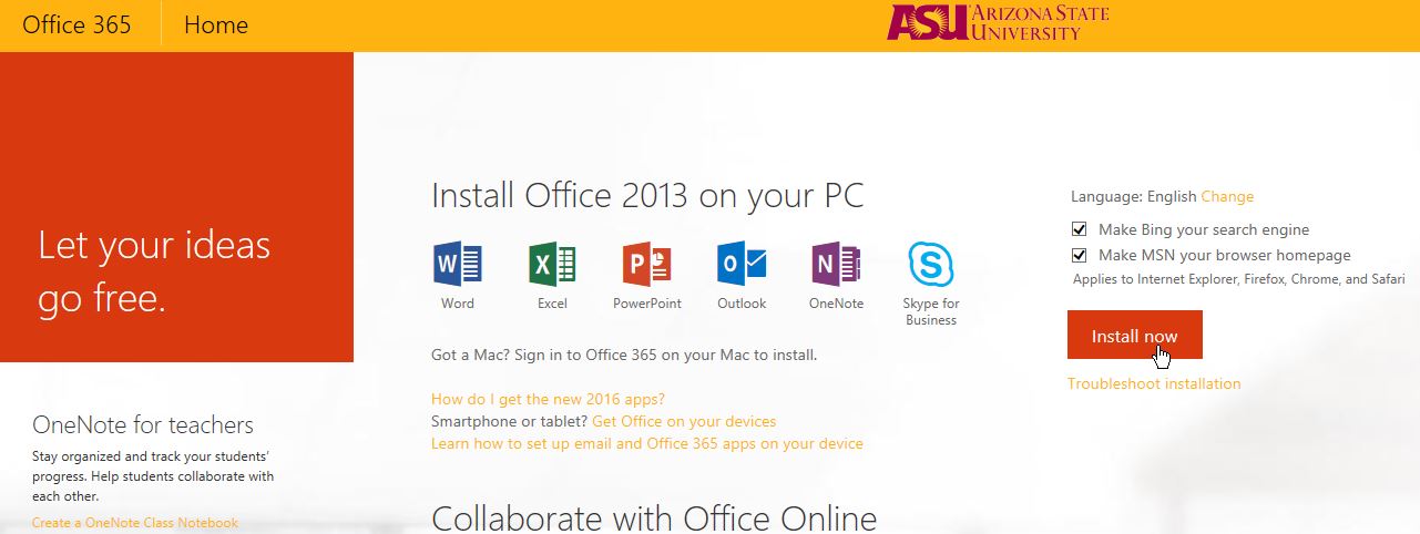 Microsoft Office 365, Software for Personally-owned Computers